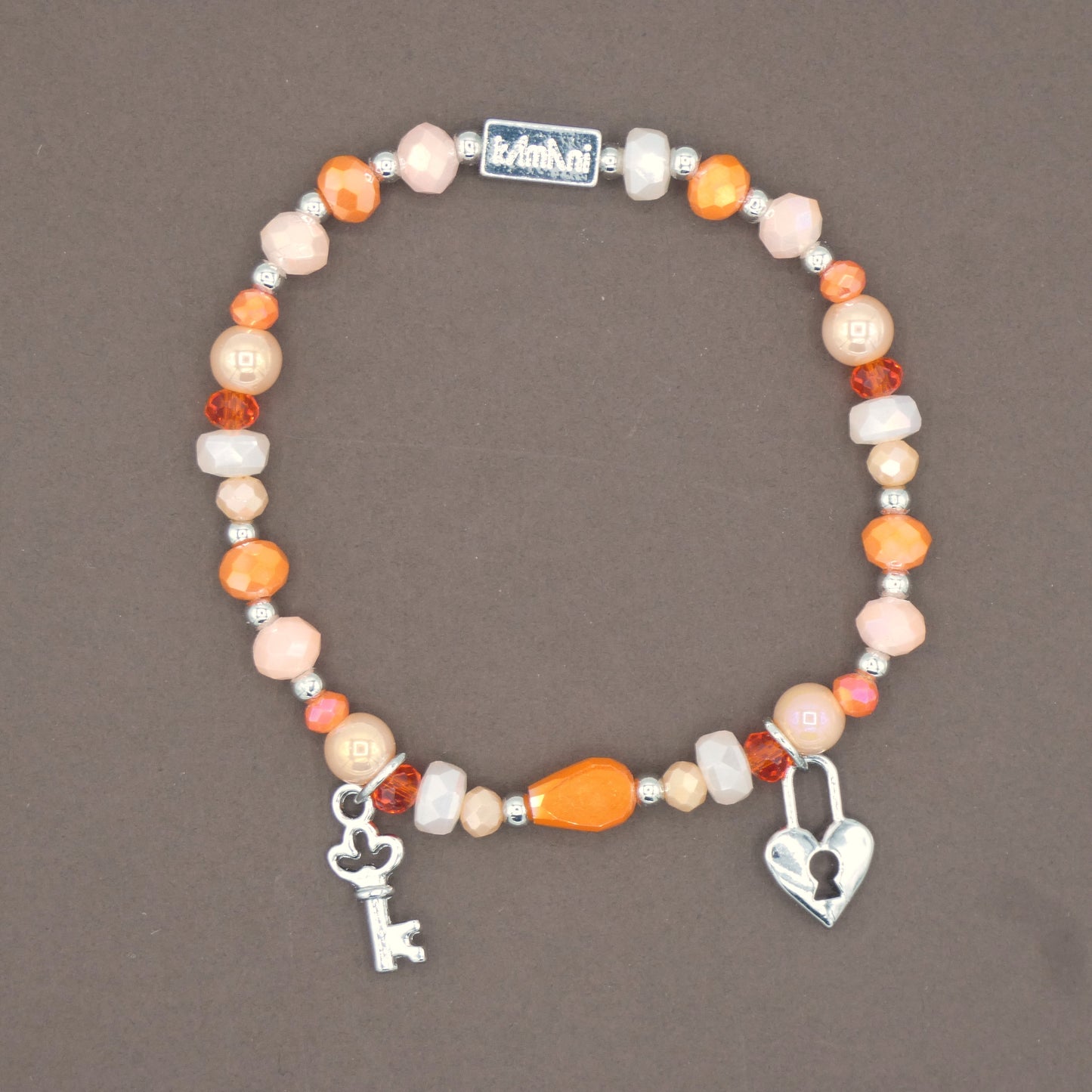 Bracelet avec Charms " Clefs " Collection Orange des Abricotiers