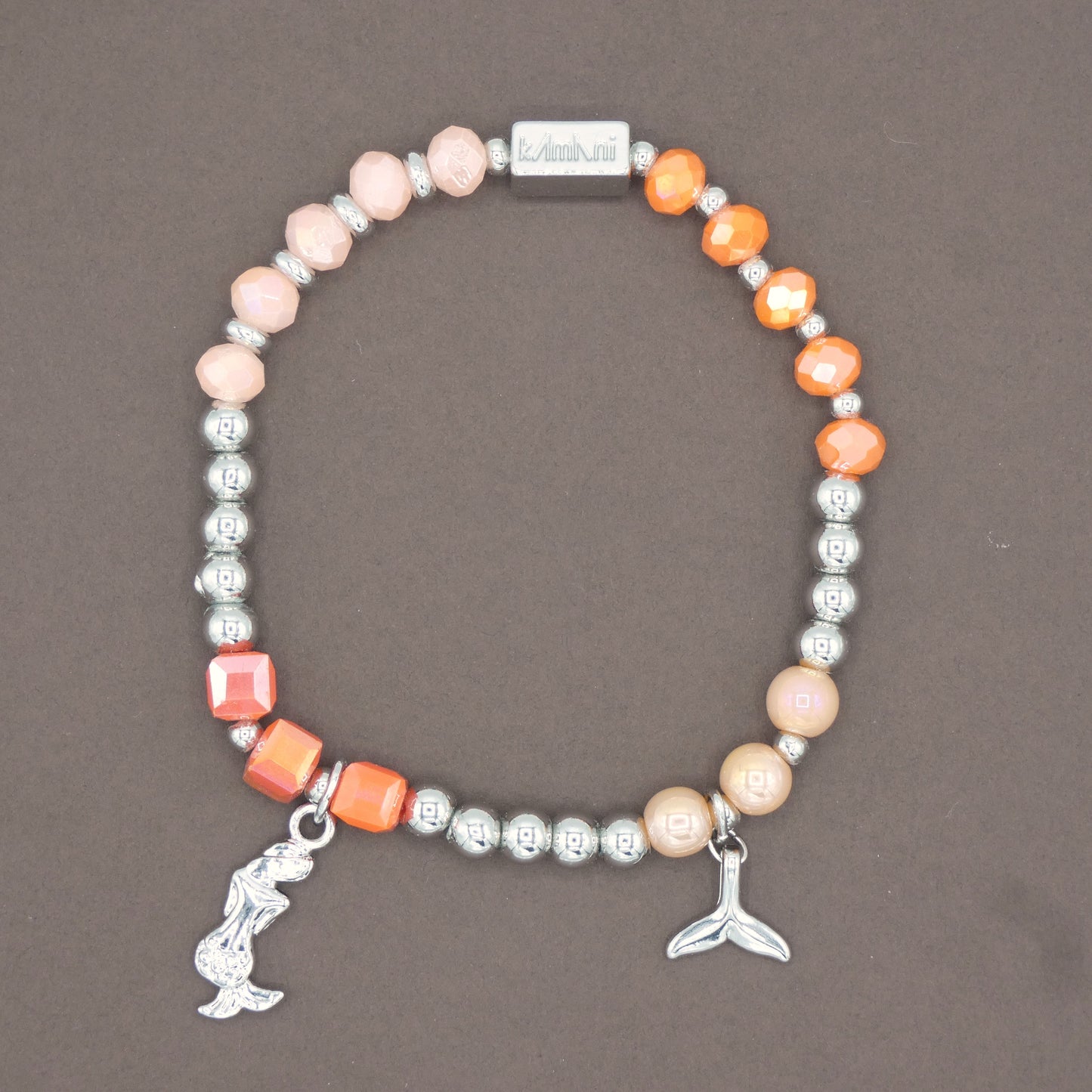 Bracelet avec Charms " Mer " Collection Orange des Abricotiers