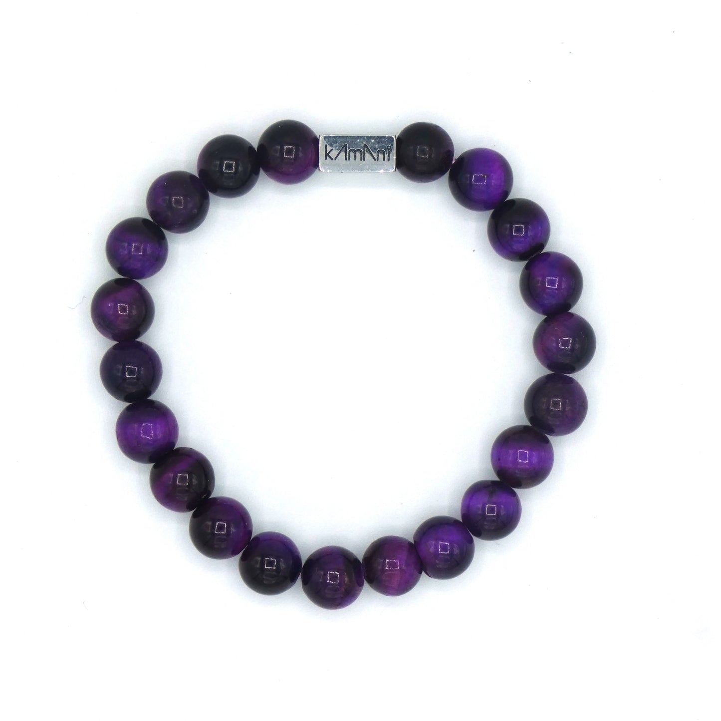 Bracelet " Violet " Collection Pierres Colorées Volumineuses