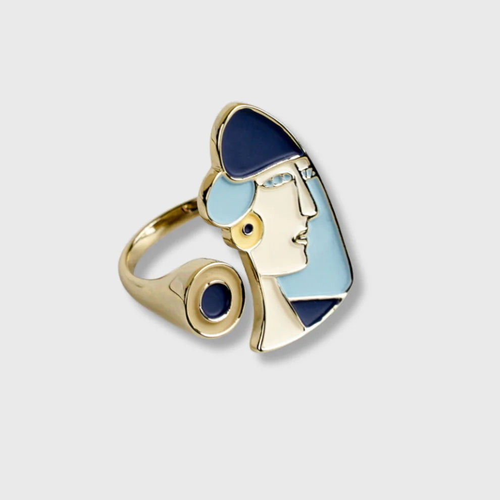 Bague Plaquée Or Jaune Femme "Femme" Picasso