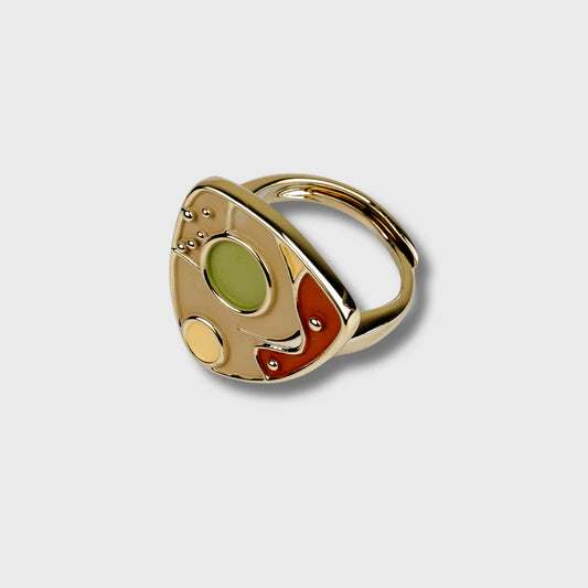 Bague Plaquée Or Jaune "Palette" Picasso