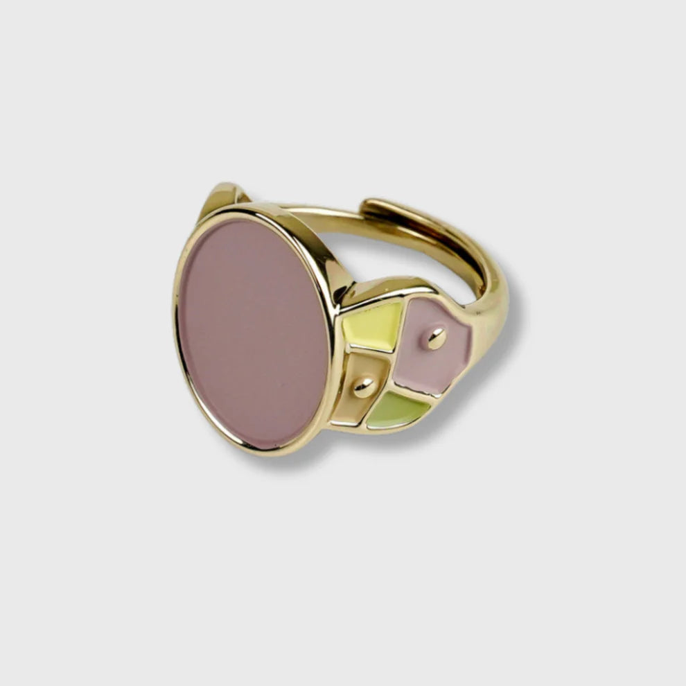 Bague Plaquée Or Jaune Femme "Rose" Picasso