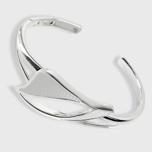 Bracelet Plaqué Argent "Délicat" Femme Fantaisie Blanc