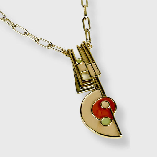 Collier Plaqué Or Jaune Femme Fantaisie Classy Picasso