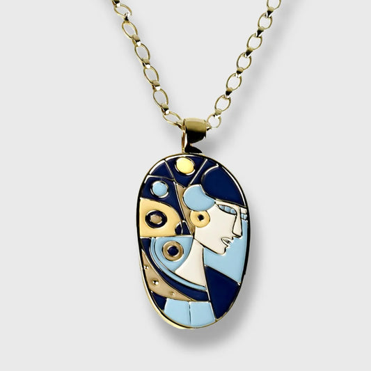 Collier Plaqué Or Jaune Femme Fantaisie Femme Picasso