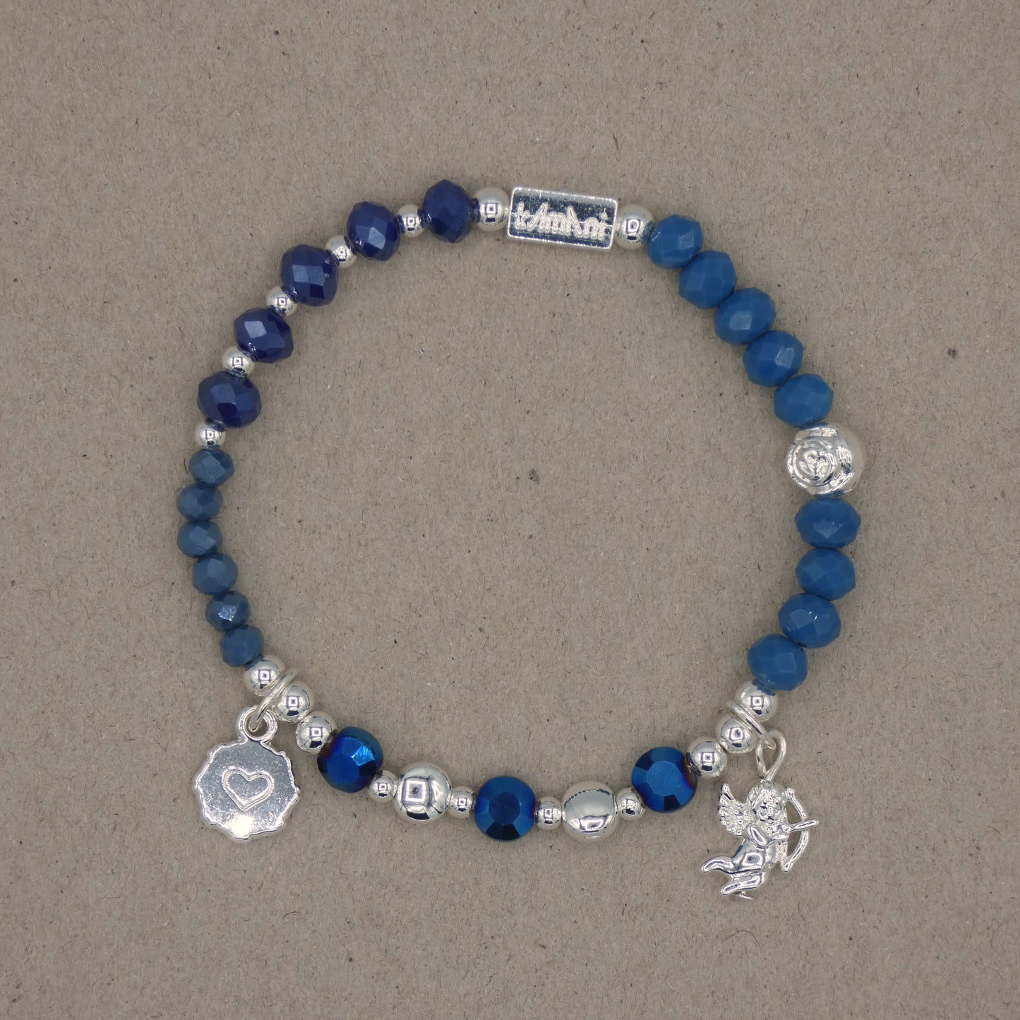 Bracelet avec Charms " Cupidon " Collection Bleu des Calanques