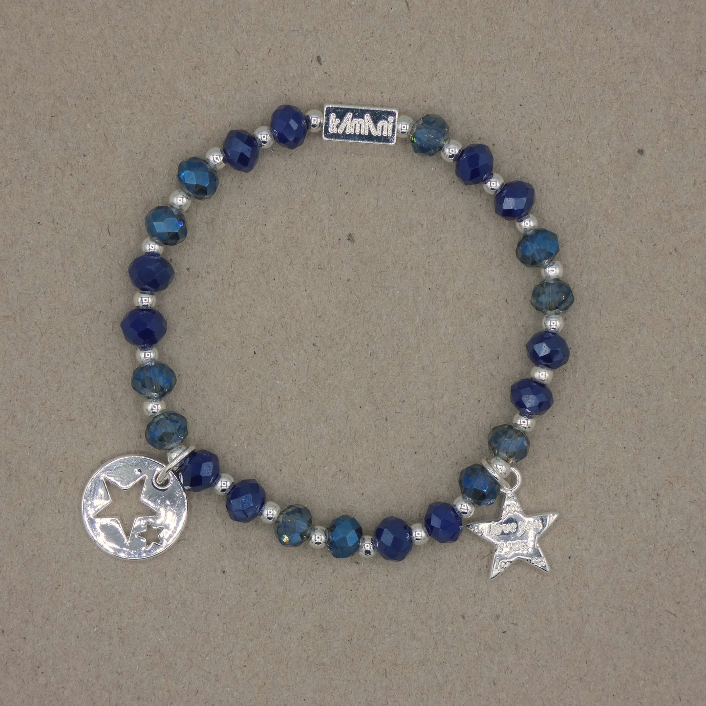 Bracelet avec Charms " Etoile " Collection Bleu des Calanques