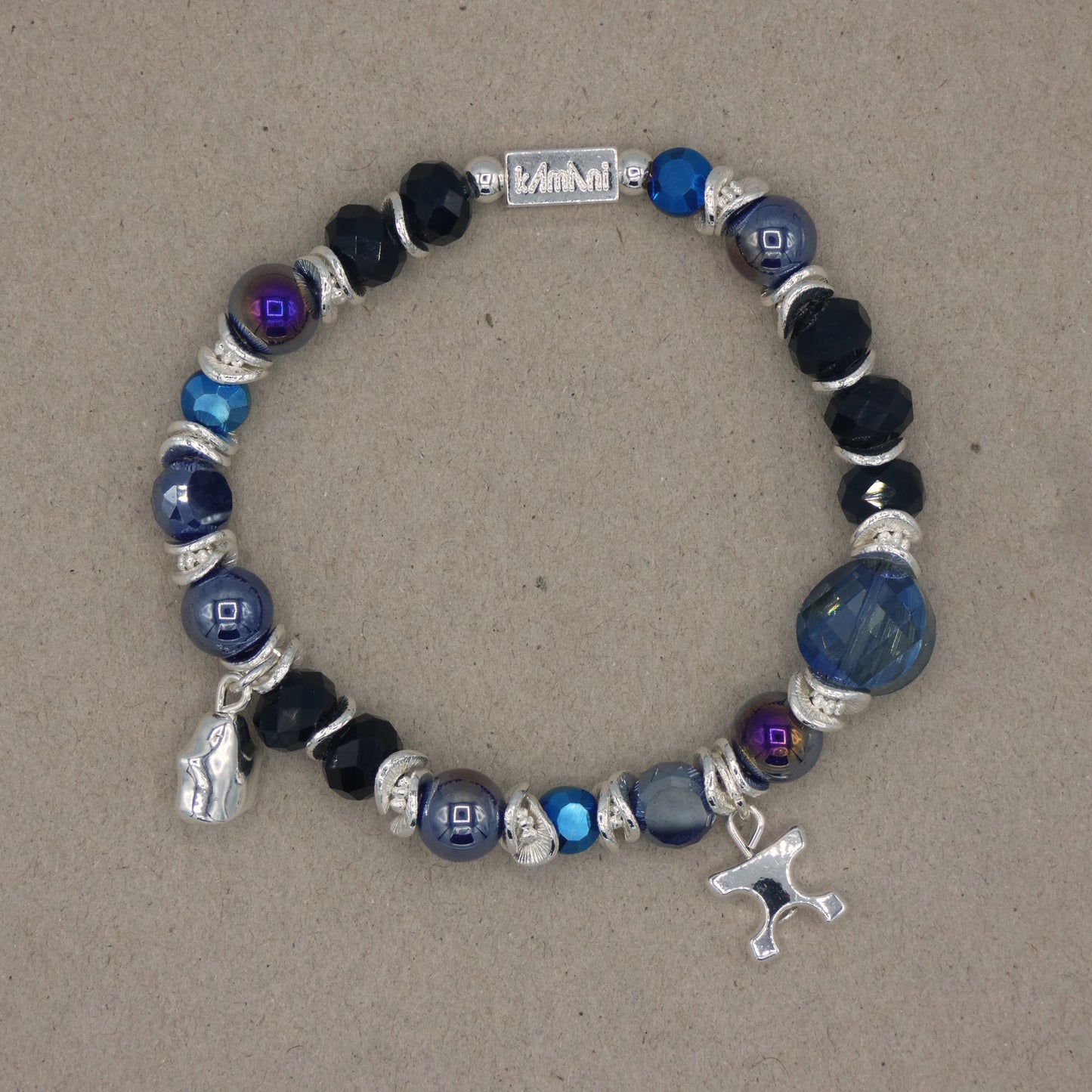 Bracelet avec Charms " Honneteté " Collection Bleu des Calanques